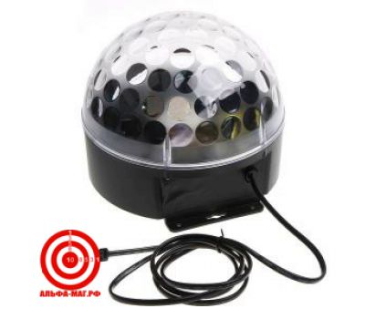 Музыкальный проектор диско шар с пультом и кнопками на панели